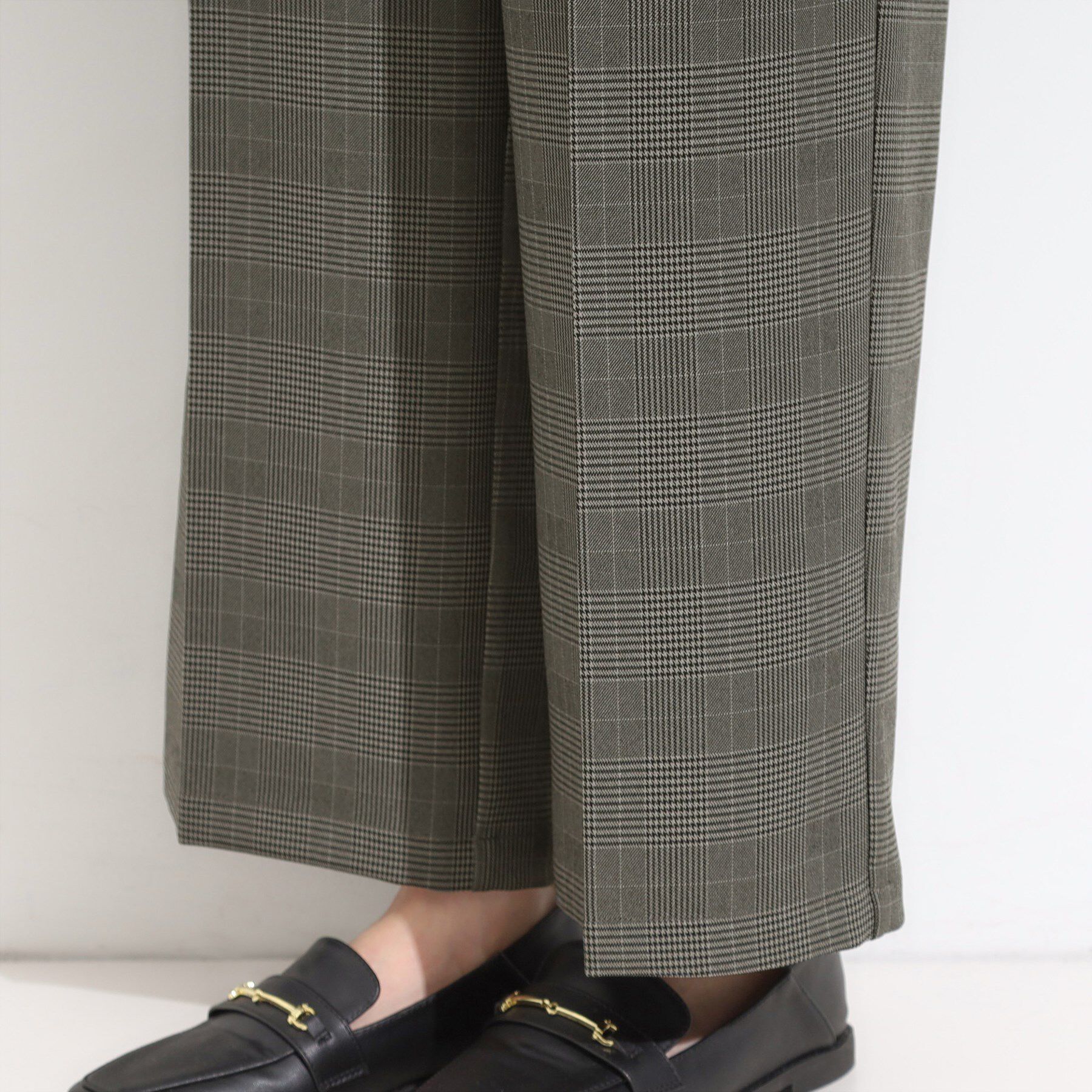 SHOO･LA･RUE「【S-LL/セットアップ可/洗濯後しわになりにくい】きちんと見え タックワイドパンツ」|その他|