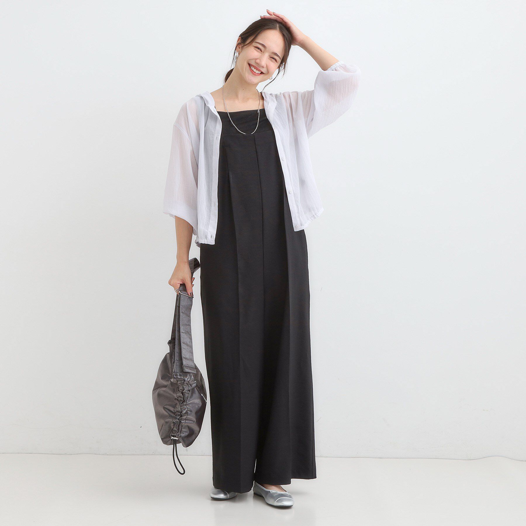 SHOO･LA･RUE「【S-LL】大人の抜け感 シアーボイルフーディパーカ」|パーカー|