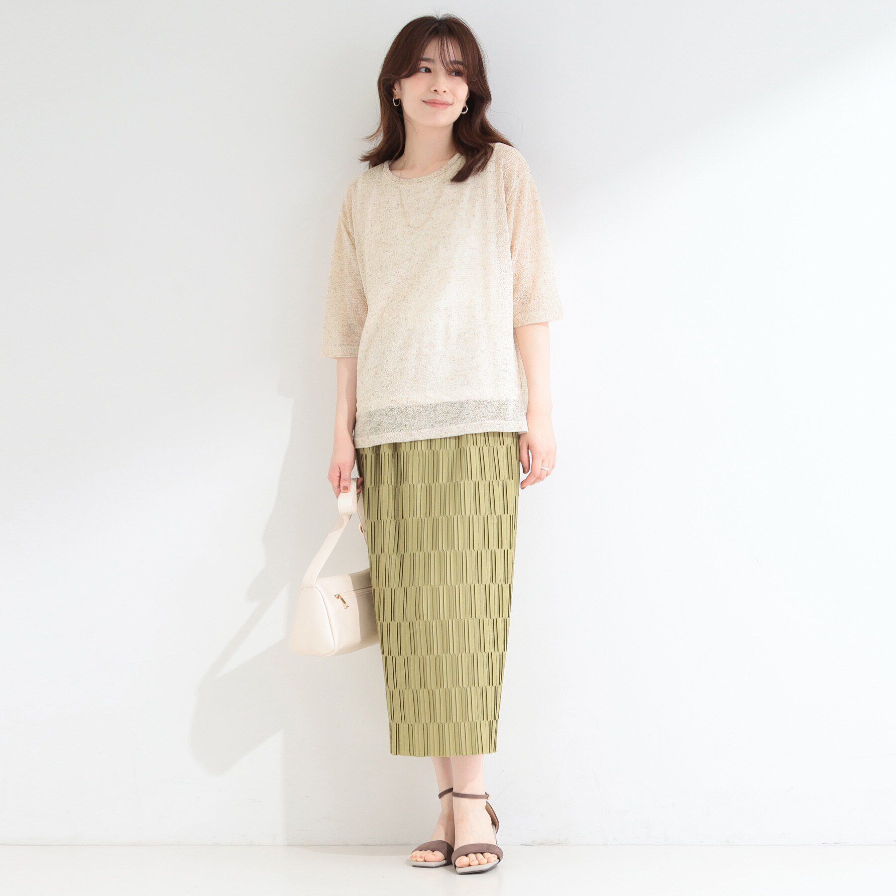 SHOO･LA･RUE「【2点セット】メランジシアートップス&times;タンクトップセット」|その他|