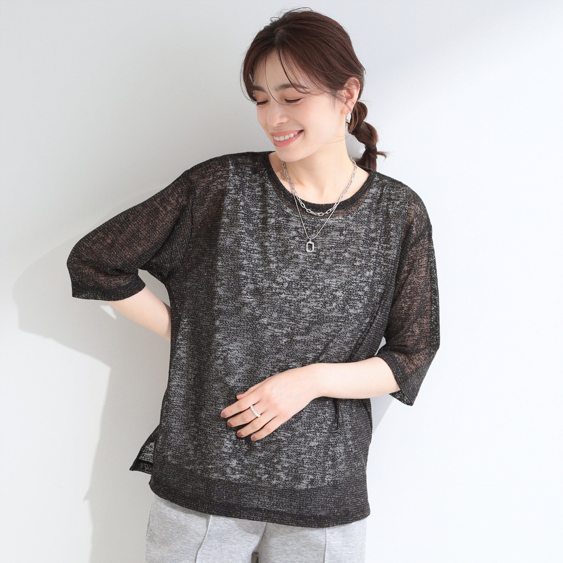 SHOO･LA･RUE「【2点セット】メランジシアートップス&times;タンクトップセット」|その他|