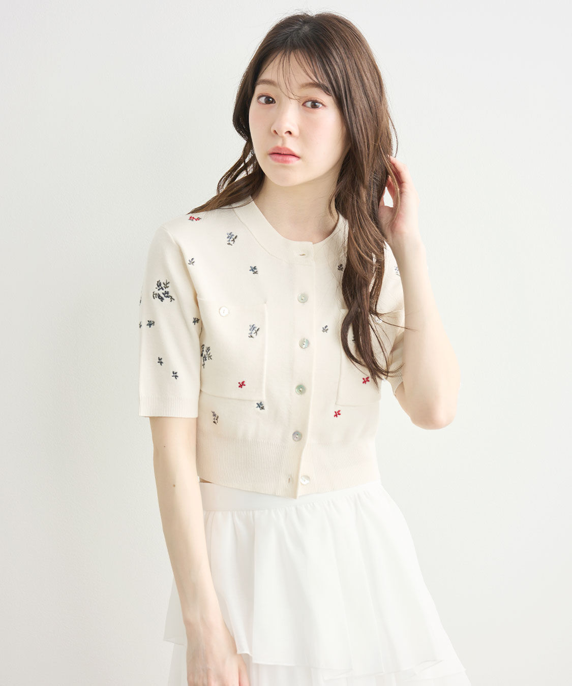 COCO DEAL「刺繍ニットカーディガン」|ニット・セーター|