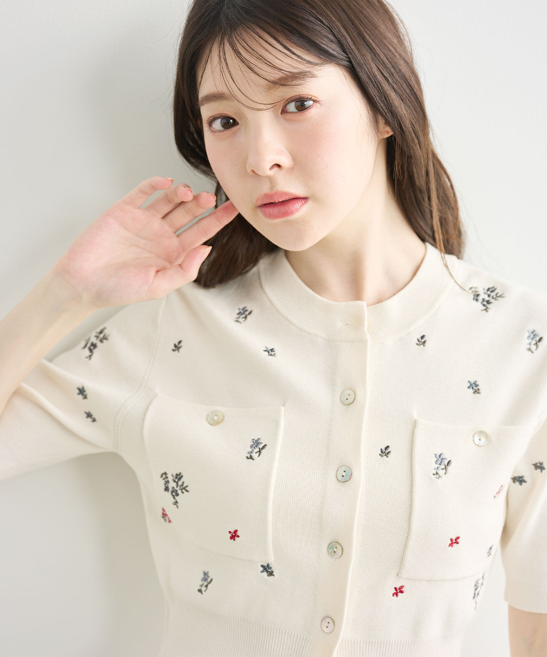 COCO DEAL「刺繍ニットカーディガン」|ニット・セーター|