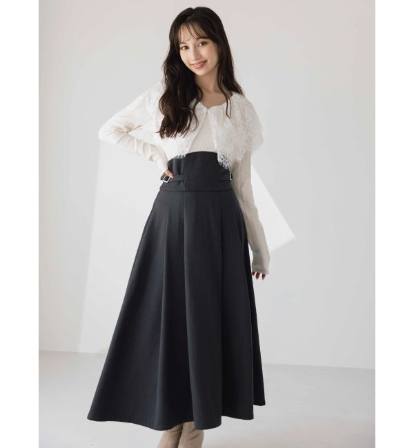 dazzlin「レースケープバックルワンピース」|ワンピース|
