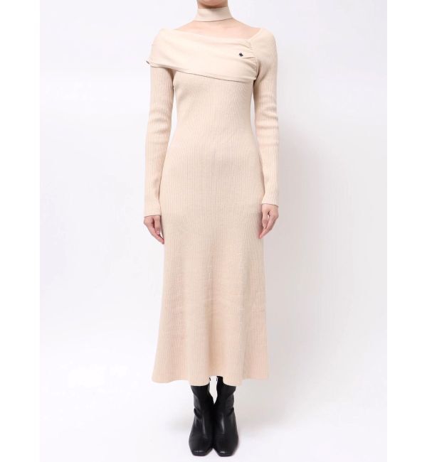 LAGUNAMOON「【POLO BCSコラボ】オフショルチョーカーニットワンピース」|ワンピース|