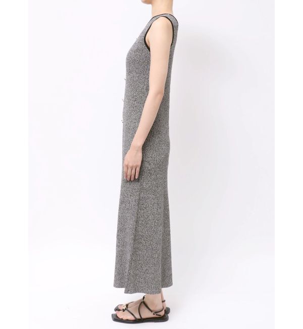 LAGUNAMOON「フロントボタンメランジニットワンピース」|ワンピース|