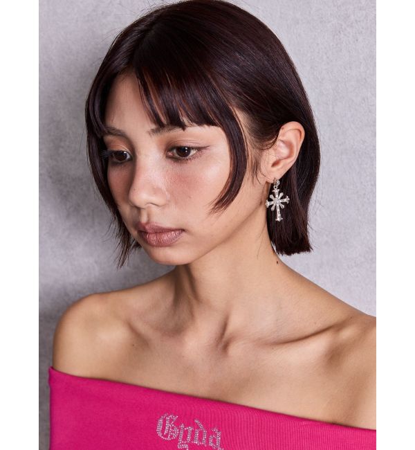GYDA「JEYSUS sacred edge crossピアス」|ピアス|