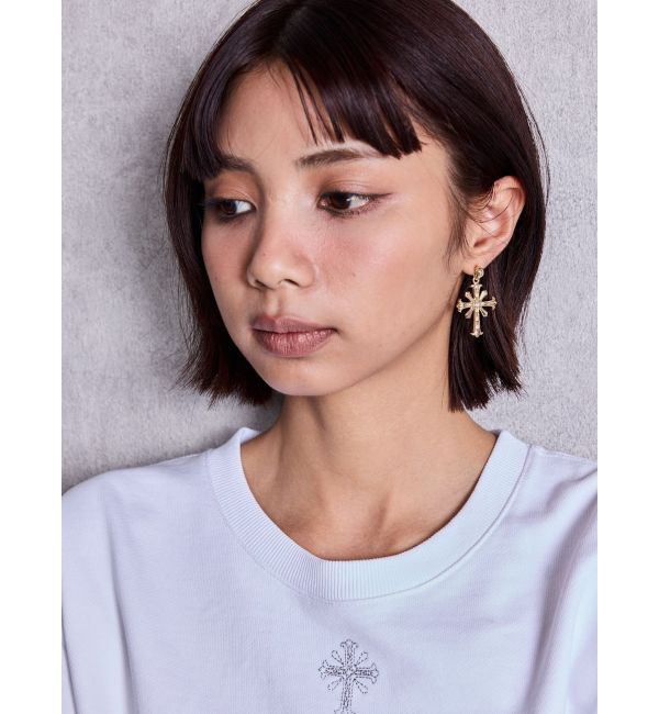 GYDA「JEYSUS sacred edge crossピアス」|ピアス|