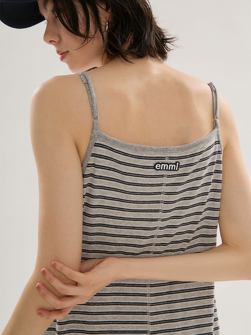 emmi atelier「emmiロゴカップ付きパイルワンピース」|ワンピース|
