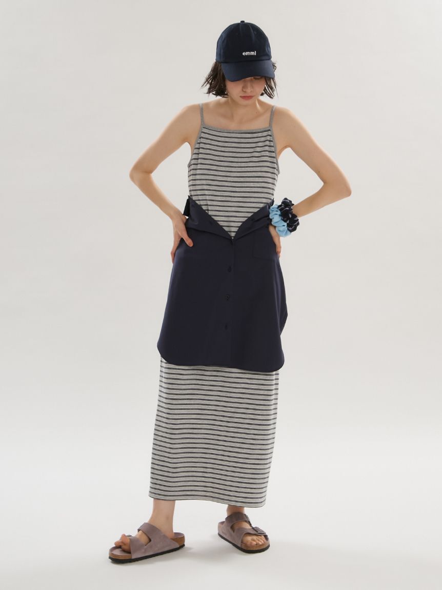 emmi atelier「emmiロゴカップ付きパイルワンピース」|ワンピース|