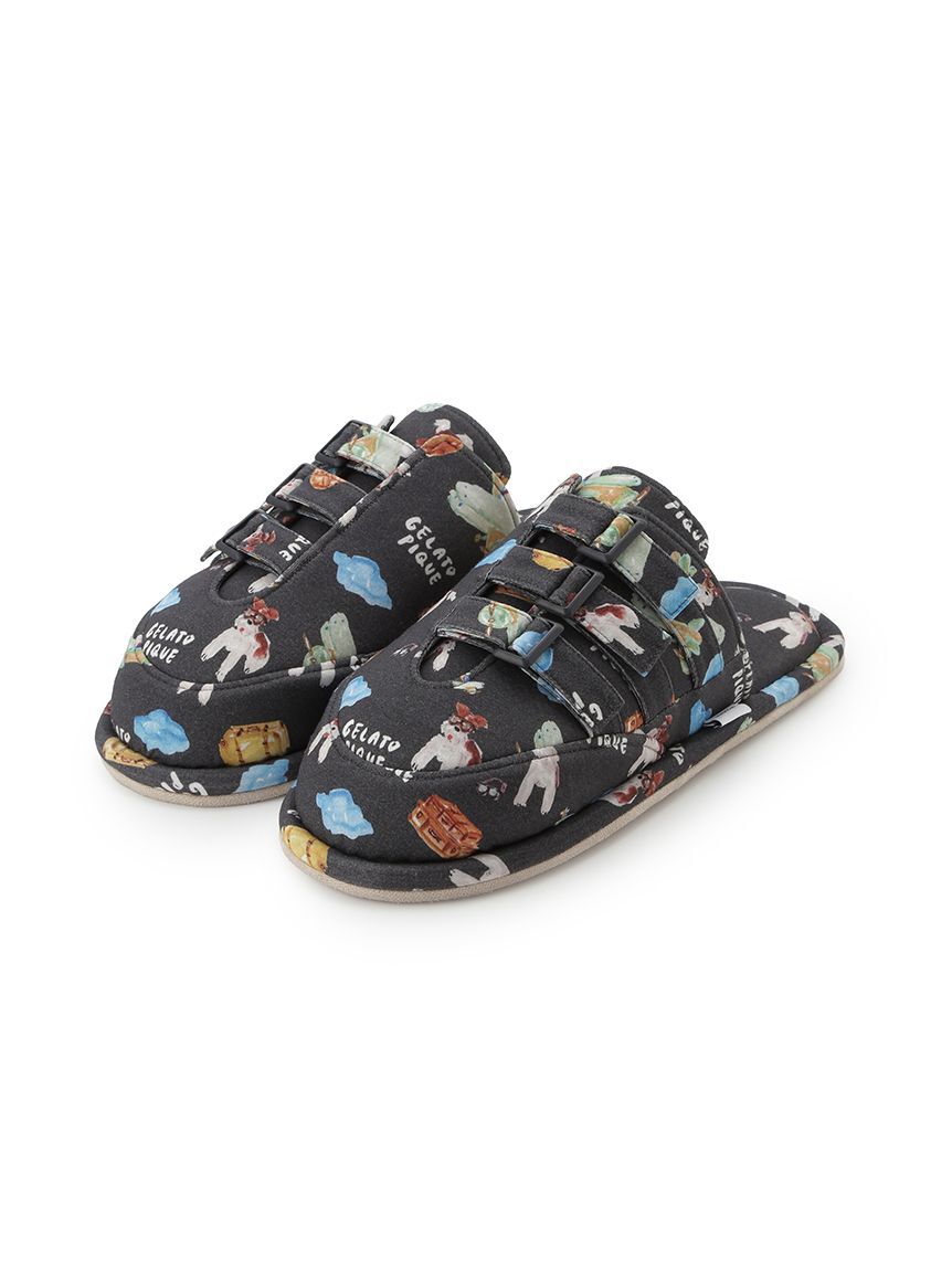 GELATO PIQUE HOMME「【ヒラノトシユキ】【HOMME】【接触冷感】PLANEDOG柄プリントルームシューズ」|その他|