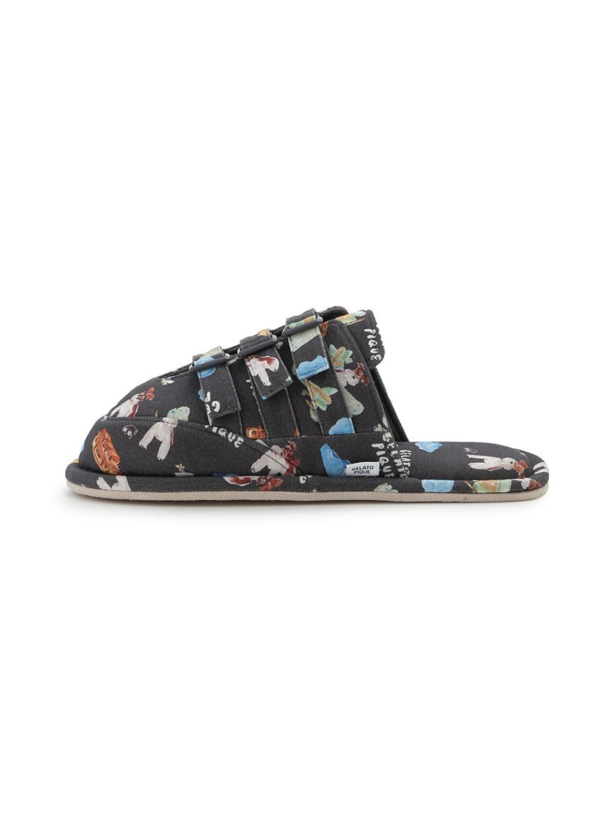 GELATO PIQUE HOMME「【ヒラノトシユキ】【HOMME】【接触冷感】PLANEDOG柄プリントルームシューズ」|その他|