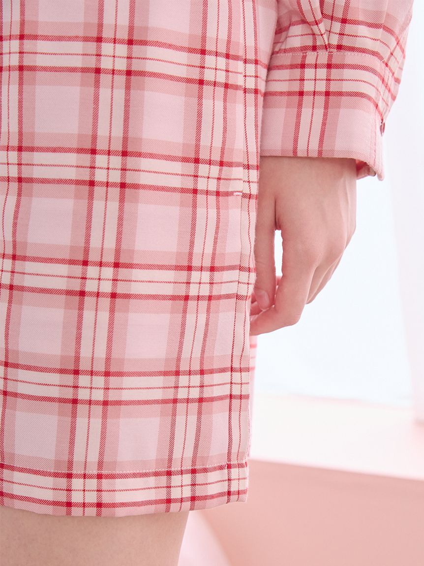gelato pique「チェック柄ショートパンツ」|ルームウェア|