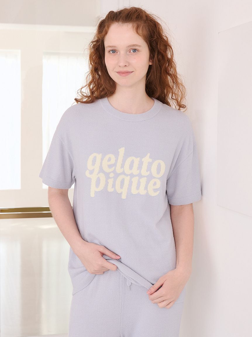 gelato pique「スムーズィーロゴジャガード半袖プルオーバー」|ルームウェア|BLU