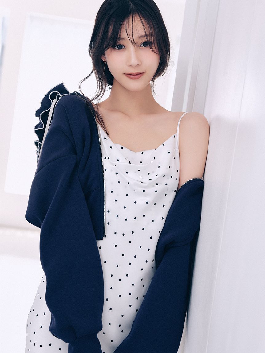 SNIDEL「サテンキャミワンピース」|ワンピース|