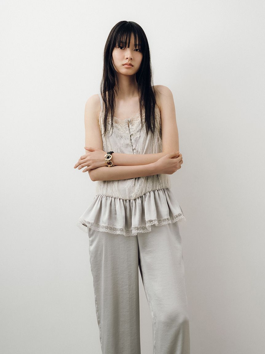 LILY BROWN「レースサテンサロペット」|ワンピース|MNT