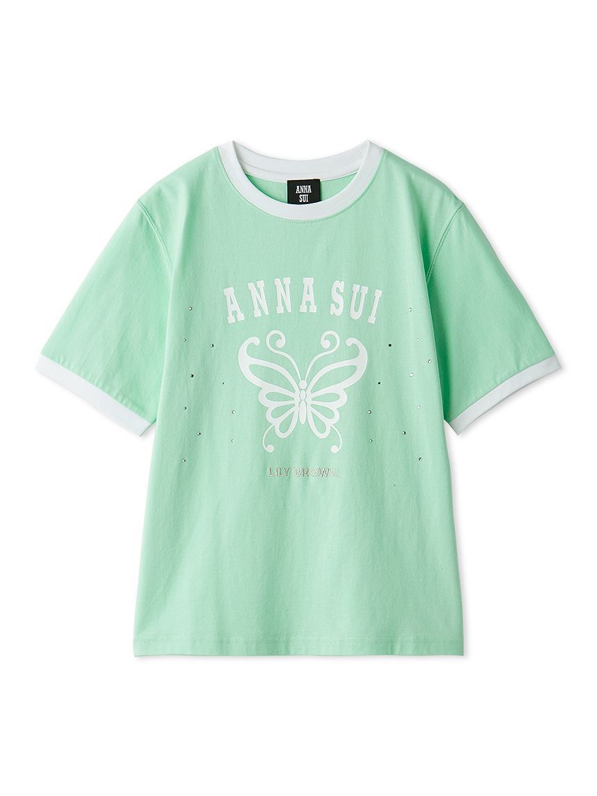 LILY BROWN「【LILY BROWN&times;ANNA SUI】バタフライリンガーストーンTシャツ」|Tシャツ・カットソー|