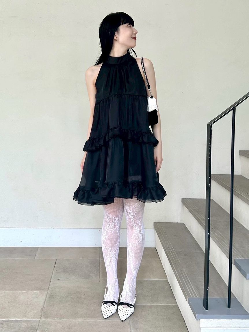 LILY BROWN「アメスリティアードフリルワンピース」|ワンピース|