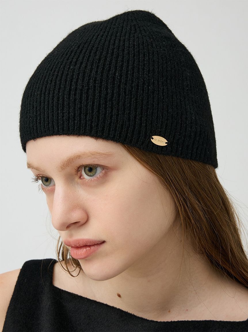 LILY BROWN「バリエーションニットビーニー」|ニット帽|BLK