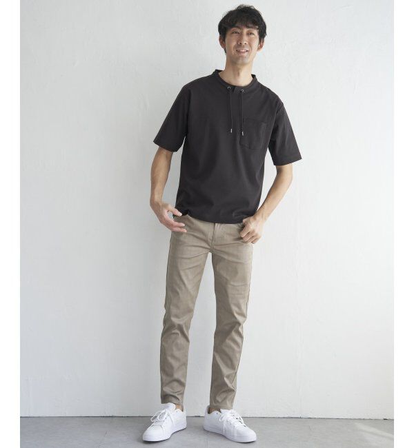 ikka「【雑誌MonoMax5月号掲載】接触冷感チェック5ポケットパンツ「小泉孝太郎さん着用モデル」」|スラックス|