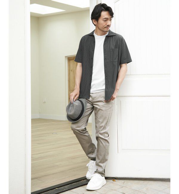 ikka「【雑誌MonoMax5月号掲載】接触冷感チェック5ポケットパンツ「小泉孝太郎さん着用モデル」」|スラックス|