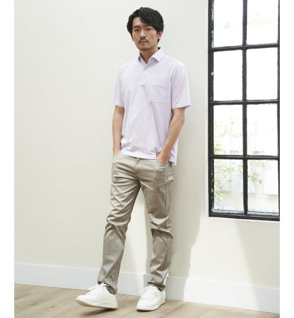 ikka「【雑誌MonoMax5月号掲載】接触冷感チェック5ポケットパンツ「小泉孝太郎さん着用モデル」」|スラックス|