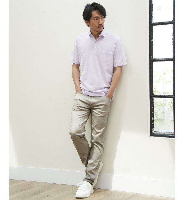 ikka「【雑誌MonoMax5月号掲載】接触冷感チェック5ポケットパンツ「小泉孝太郎さん着用モデル」」|スラックス|