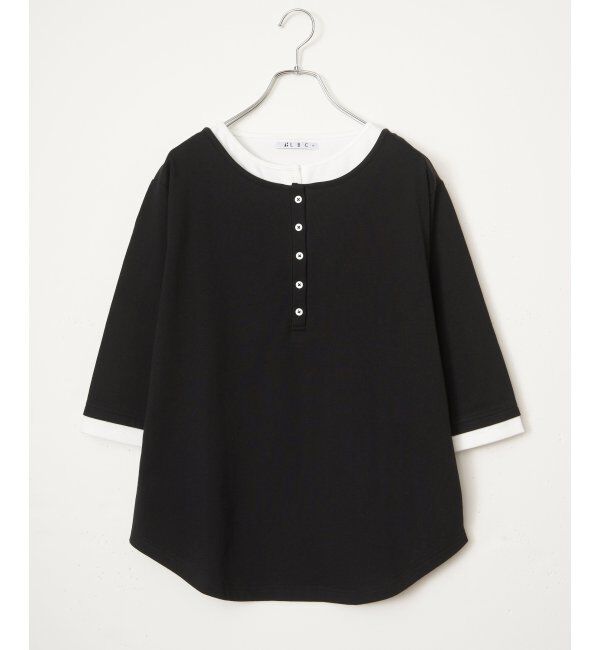 Lbc with Life「ヘンリーネックレイヤー7分袖Tシャツ」|その他|