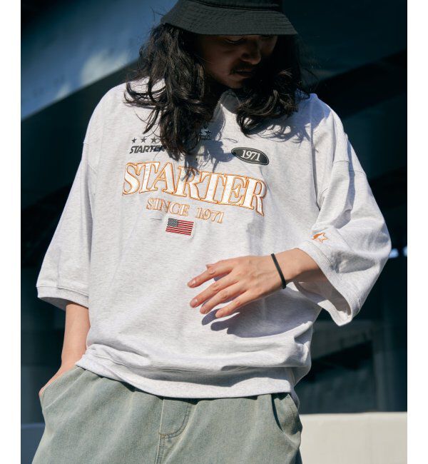 VENCE share style「STARTER BLACK LABEL スターターブラックレーベル ハーフジップTシャツ」|Tシャツ・カットソー|