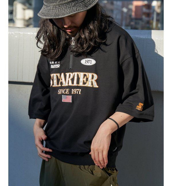 VENCE share style「STARTER BLACK LABEL スターターブラックレーベル ハーフジップTシャツ」|Tシャツ・カットソー|
