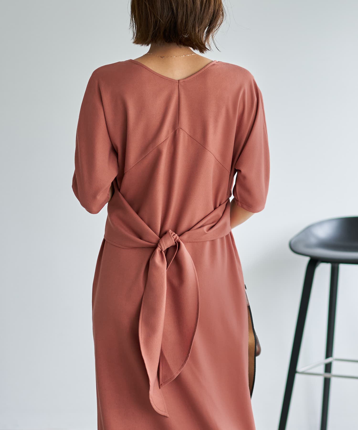 STYLE DELI「【LUXE】カシュクールみたいに結ぶワンピース」|ワンピース|
