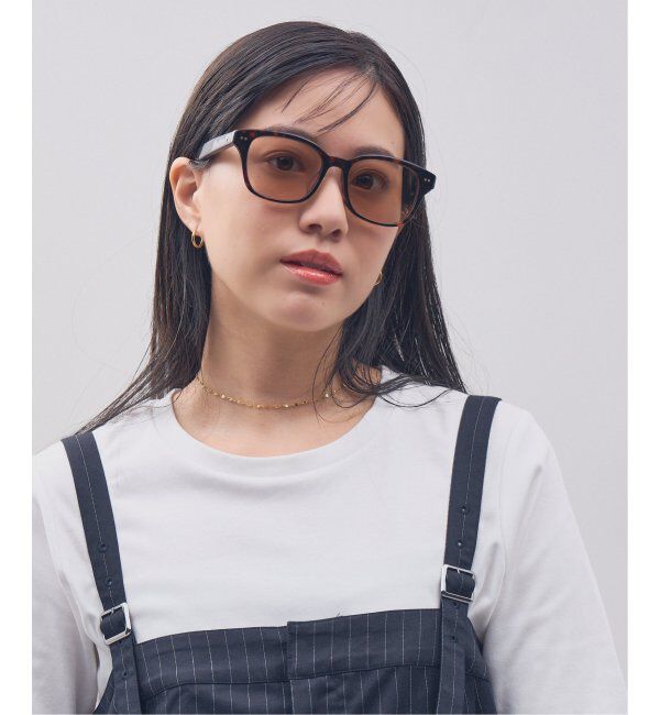  「【WEB限定】Zoff｜STUDIO SEVEN｜ウェリントン型 調光サングラス 紫外線で色が変わる 紫外線防止 UVカット」|サングラス|