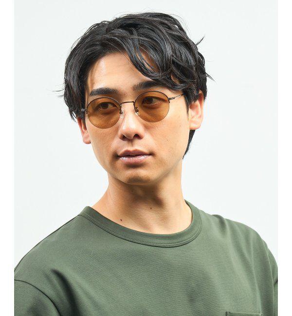  「Zoff｜UNITED ARROWS オーバル型｜サングラス ユナイテッドアローズ｜軽量｜カラーレンズ ｜UVカット」|サングラス|