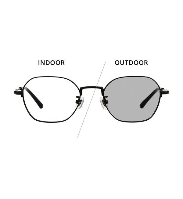  「【WEB限定】Zoff｜GDC ウェリントン型 調光サングラス｜紫外線で色が変わるレンズ｜紫外線対策 UVカット」|サングラス|