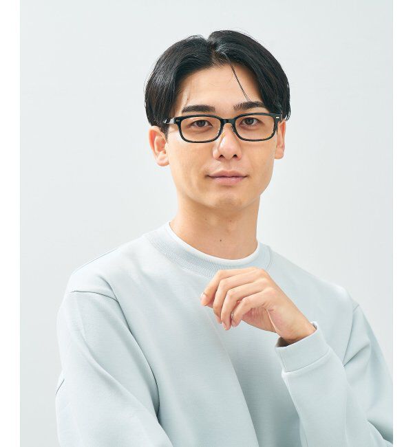  「Zoff｜UNITED ARROWS メガネ | [Stylish] 横長 伊達メガネ 度付き ユナイテッドアローズ   レンズ交換券付」|メガネ|