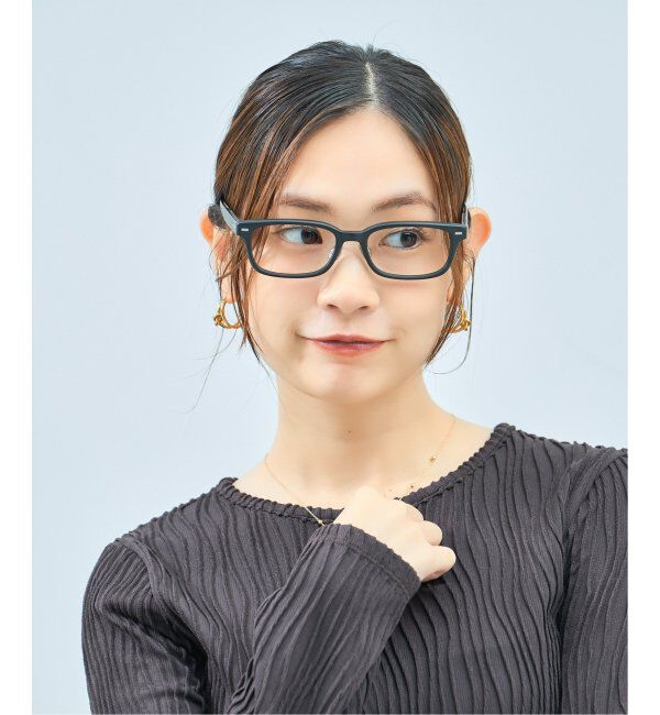  「Zoff｜UNITED ARROWS メガネ | [Stylish] 横長 伊達メガネ 度付き ユナイテッドアローズ   レンズ交換券付」|メガネ|