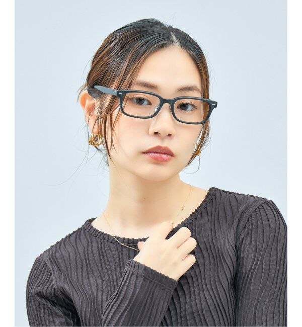  「Zoff｜UNITED ARROWS メガネ | [Stylish] 横長 伊達メガネ 度付き ユナイテッドアローズ   レンズ交換券付」|メガネ|