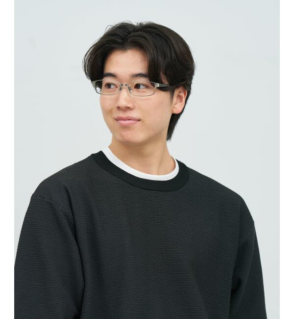  「 スクエア型 メガネ | 横長 メタルフレーム 伊達めがね 度付きユニセックス  STANDARD  レンズ交換券付」|メガネ|