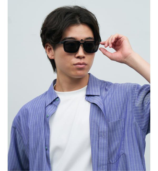  「SUNCUTGlasses/UV100％CUT STANDARD ウェリントン型 サングラス | 偏光機能搭載 クリップオン  STANDARD」|サングラス|