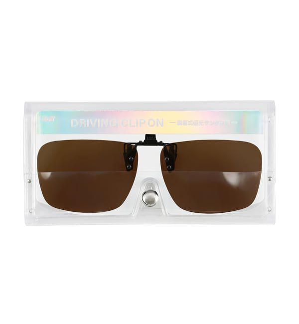  「SUNCUTGlasses/UV100％CUT STANDARD ウェリントン型 サングラス | 偏光機能搭載 クリップオン  STANDARD」|サングラス|