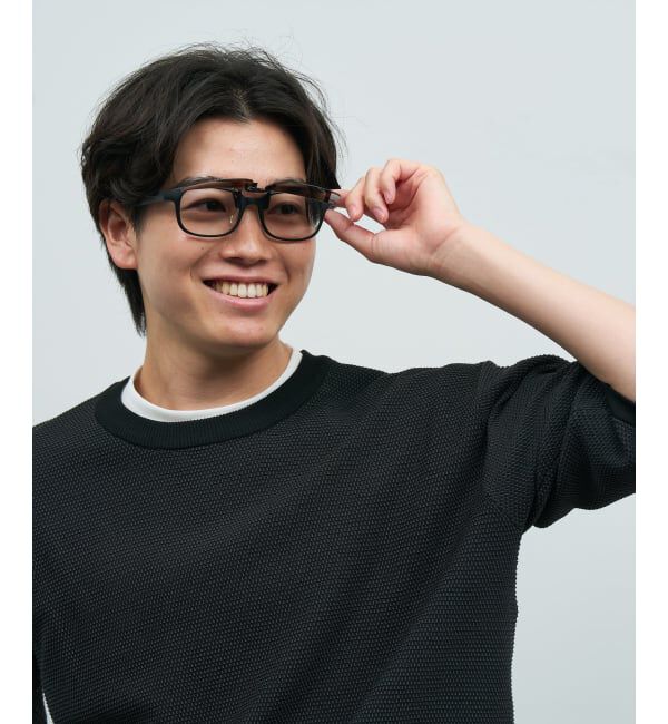  「SUNCUTGlasses/UV100％CUT STANDARD ウェリントン型 サングラス | 偏光機能搭載 クリップオン  STANDARD」|サングラス|