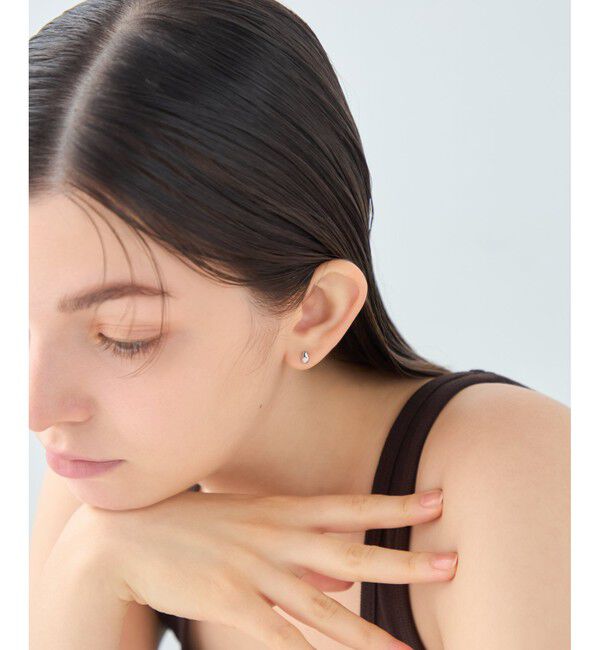 ete「ドロップ ビジュー ピアス」|ピアス|