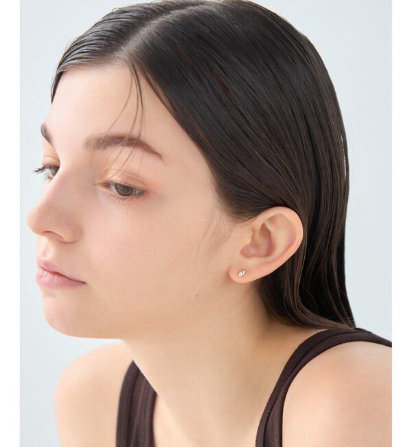 ete「ドロップ ビジュー ピアス」|ピアス|
