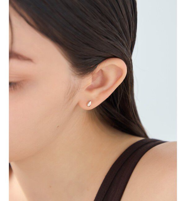 ete「ドロップ ビジュー ピアス」|ピアス|