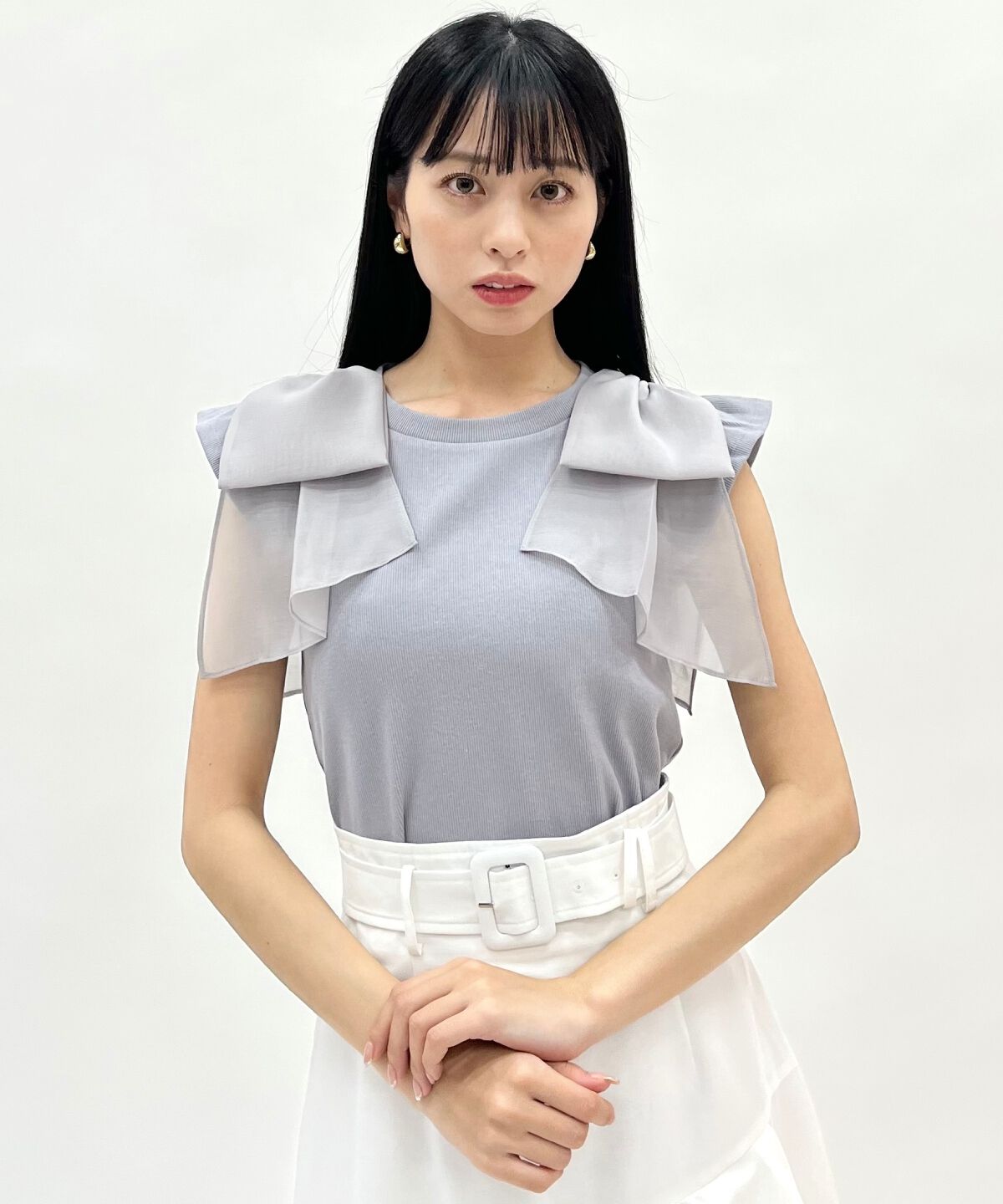 WILLSELECTION「ショルダーリボンカットトップス」|Tシャツ・カットソー|