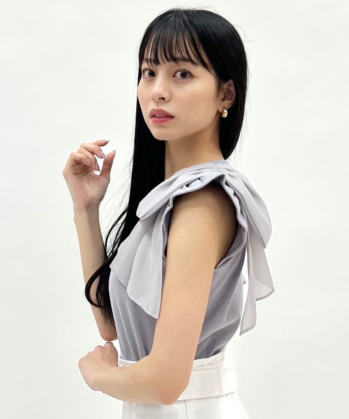 WILLSELECTION「ショルダーリボンカットトップス」|Tシャツ・カットソー|