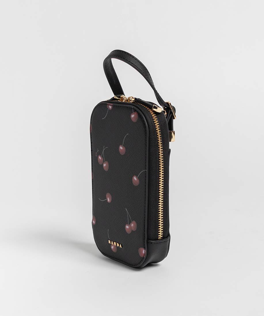  「【Cherry＆Strawberry】ハートポーチ付き2WAYマルチショルダーバッグ」|モバイルケース|