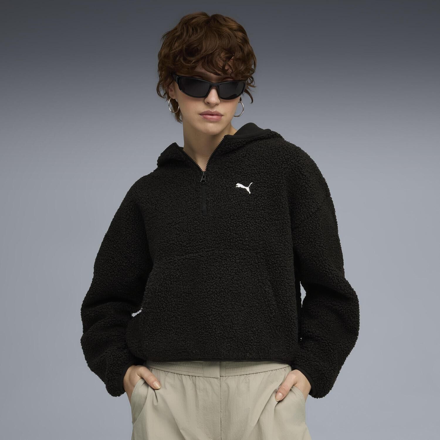 PUMA「【PUMA ｳｪｱ】W W.ESS OS POLAR F HOODIE」|パーカー|