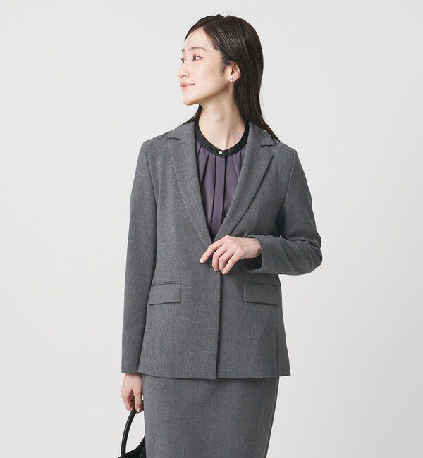 UNITED ARROWS「ダブルクロス ジャケット ‐ストレッチ ウォッシャブル‐」|テーラードジャケット|