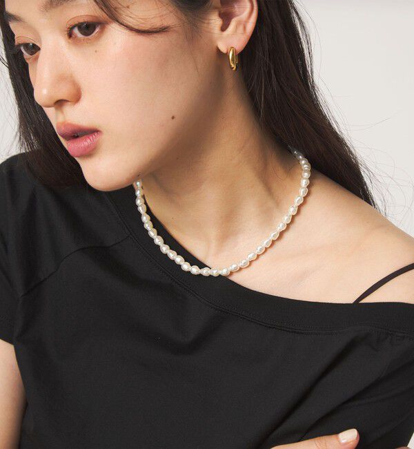 UNITED ARROWS green label relaxing「【WEB限定】フェイクパール トグル ネックレス」|ネックレス|
