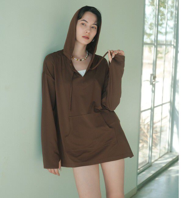 UNITED ARROWS green label relaxing「ラッシュプルオーバー パーカー ラッシュガード / スイムウェア」|その他|DK.BROWN